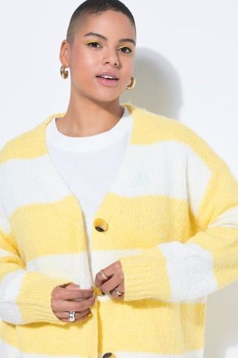 Plus size veliki brojevi Kardigan dugih rukava na gumbe za punije