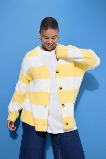 Plus size veliki brojevi Kardigan dugih rukava na gumbe za punije