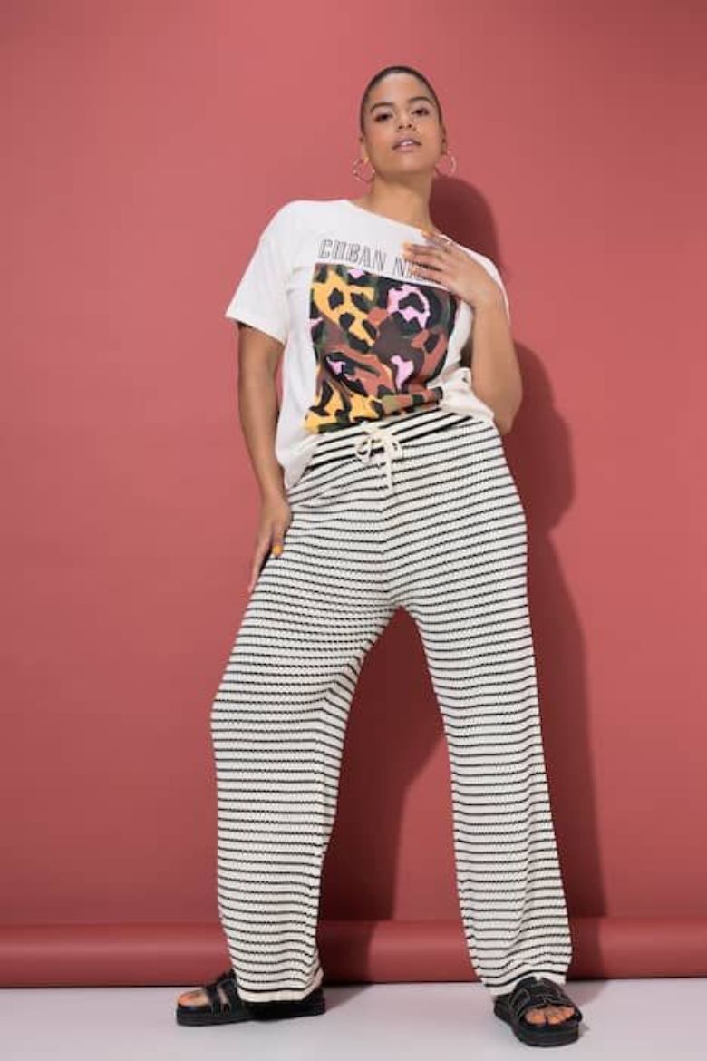 Plus size veliki brojevi Hlače dugih nogavica ravnog kroja za punije