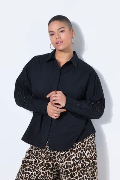 Veliki brojevi Košulja dugih rukava šireg kroja moda za punije