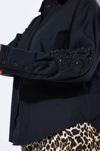 Plus size veliki brojevi Košulja dugih rukava šireg kroja za punije