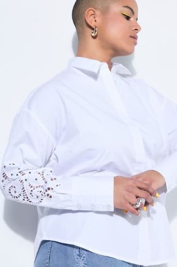 Plus size veliki brojevi Košulja dugih rukava šireg kroja za punije