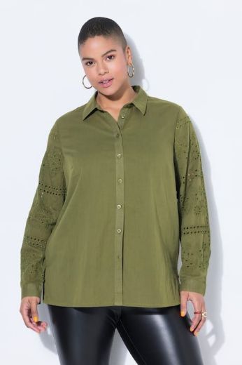 Plus size veliki brojevi Košulja dugih rukava ravnog kroja za punije