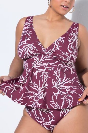 Plus size veliki brojevi Tankini mekanih košarica za punije