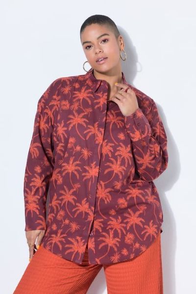 Veliki brojevi Košulja dugih rukava šireg kroja moda za punije