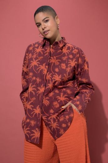 Plus size veliki brojevi Košulja dugih rukava šireg kroja za punije