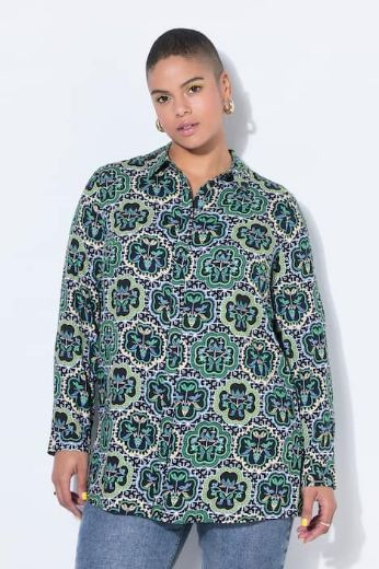 Plus size veliki brojevi Košulja dugih rukava ravnog kroja za punije