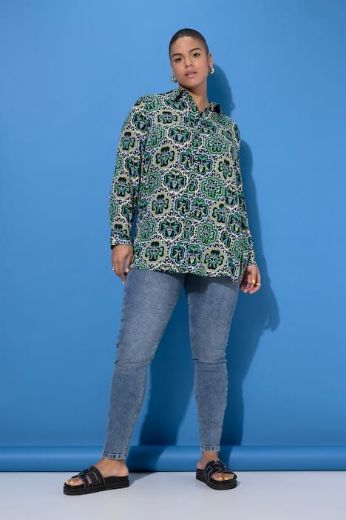 Plus size veliki brojevi Košulja dugih rukava ravnog kroja za punije