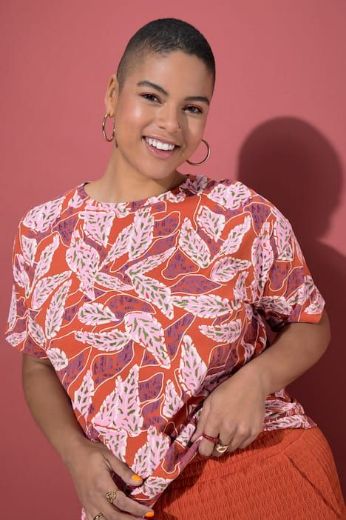 Plus size veliki brojevi Majica kratkih rukava šireg kroja za punije