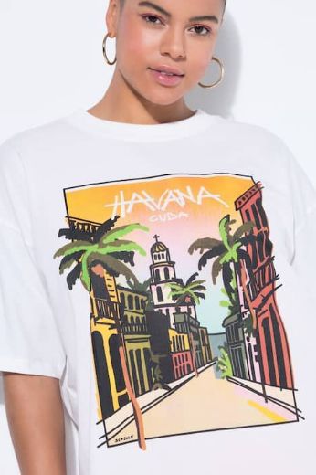 Plus size veliki brojevi Majica kratkih rukava šireg kroja za punije