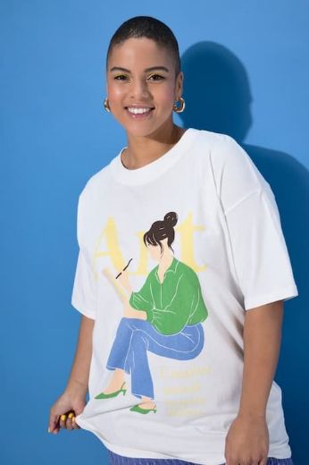 Plus size veliki brojevi Majica kratkih rukava šireg kroja za punije