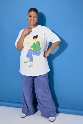 Plus size veliki brojevi Majica kratkih rukava šireg kroja za punije