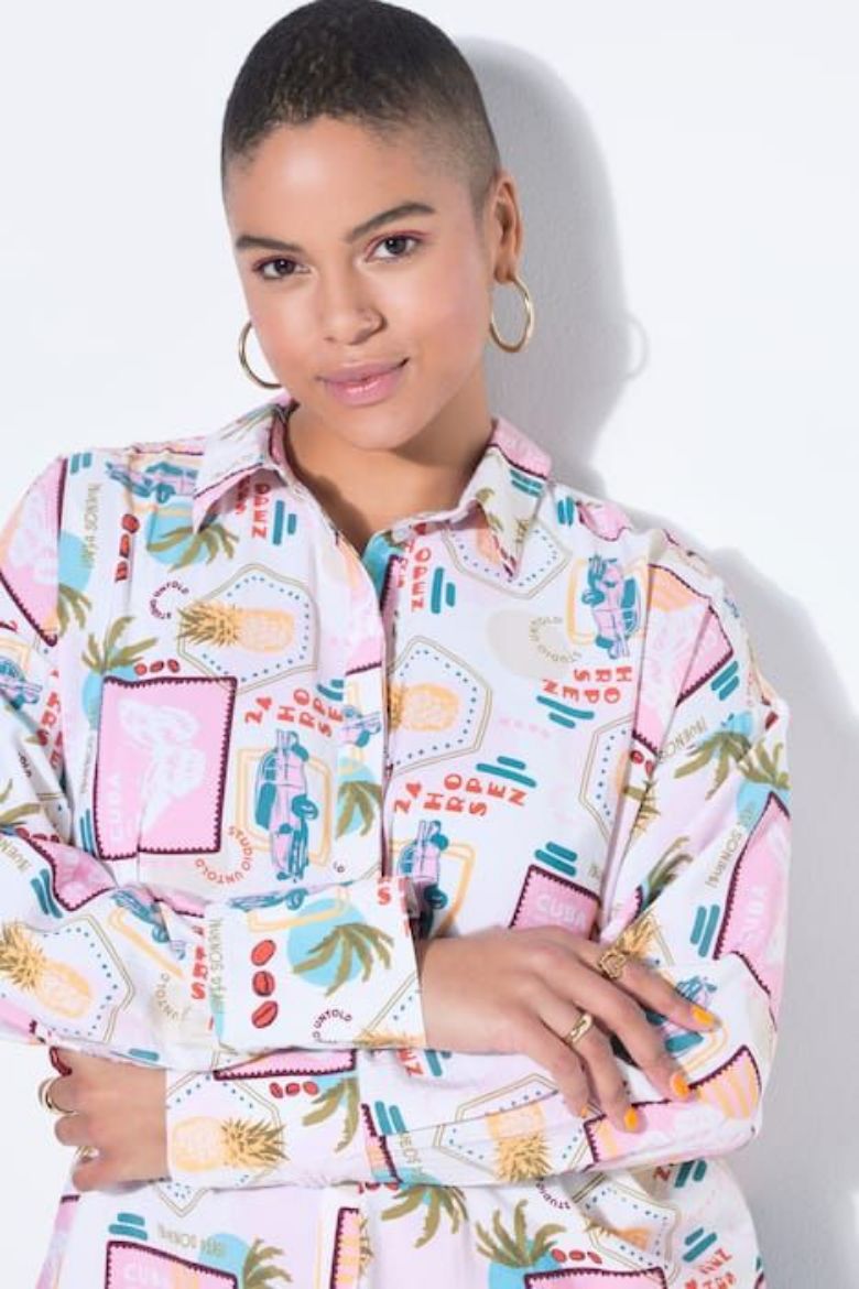 Plus size veliki brojevi Bluza dugih rukava šireg kroja za punije