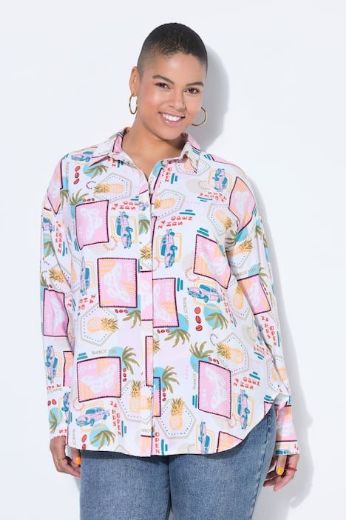 Plus size veliki brojevi Bluza dugih rukava šireg kroja za punije