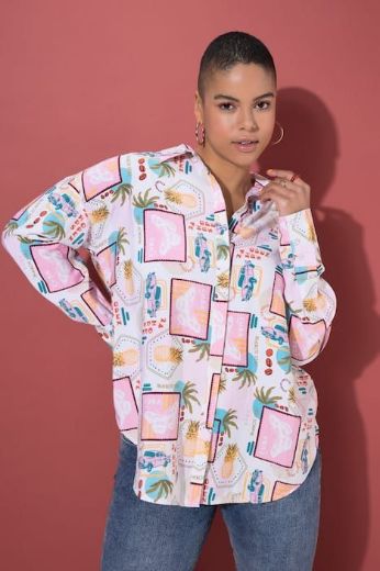 Plus size veliki brojevi Bluza dugih rukava šireg kroja za punije