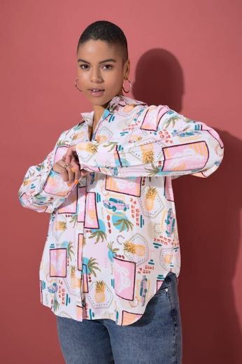 Plus size veliki brojevi Bluza dugih rukava šireg kroja za punije