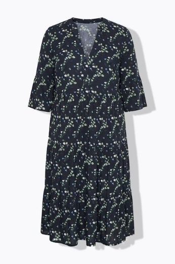 Plus size veliki brojevi Haljina dugih rukava A kroja za punije