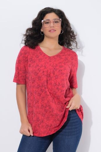 Plus size veliki brojevi Majica kratkih rukava A kroja za punije