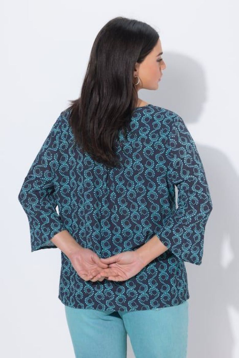 Plus size veliki brojevi Bluza 3/4 rukava A kroja za punije