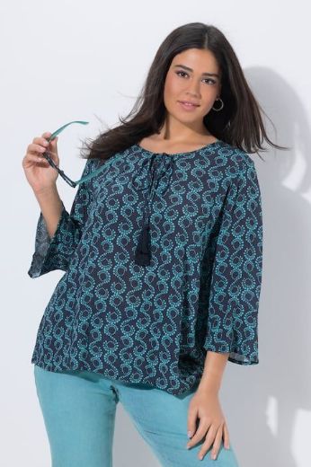 Plus size veliki brojevi Bluza 3/4 rukava A kroja za punije