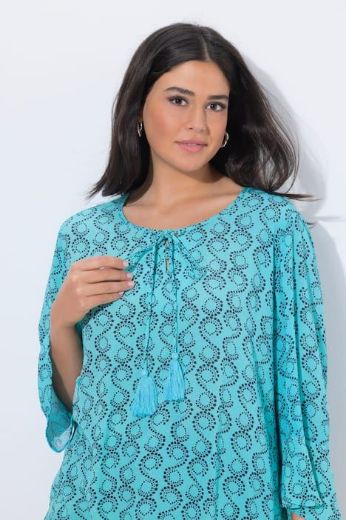 Plus size veliki brojevi Bluza 3/4 rukava A kroja za punije