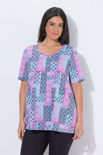 Plus size veliki brojevi Majica kratkih rukava A kroja za punije