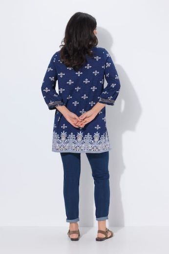 Plus size veliki brojevi Tunika 3/4 rukava A kroja za punije