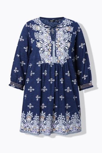 Plus size veliki brojevi Tunika 3/4 rukava A kroja za punije