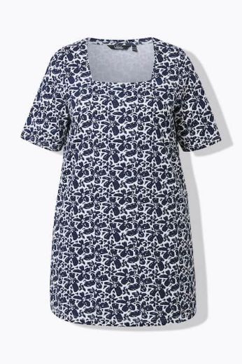 Plus size veliki brojevi Majica kratkih rukava dužeg kroja za punije