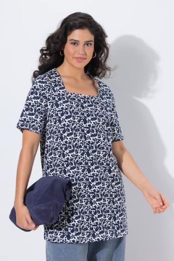 Plus size veliki brojevi Majica kratkih rukava dužeg kroja za punije