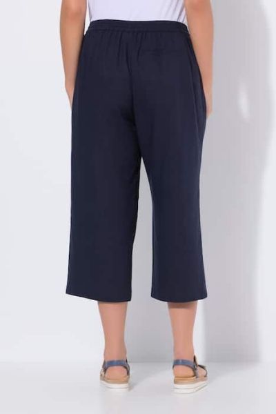 Veliki brojevi Hlače širokih nogavica elastičnog struka moda za punije