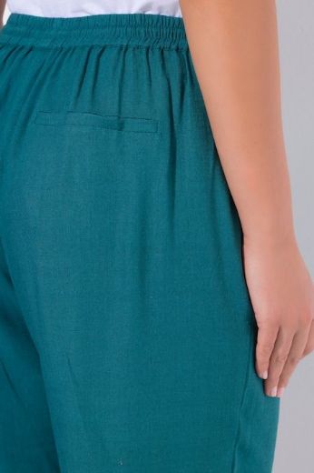 Plus size veliki brojevi Hlače širokih nogavica elastičnog struka za punije