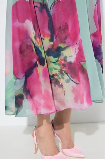 Plus size veliki brojevi Haljina maxi bez rukava s kragnom za punije