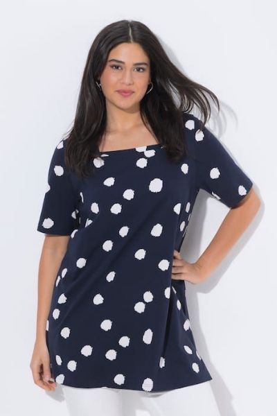 Veliki brojevi Majica kratkih rukava dužeg kroja moda za punije