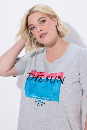 Plus size veliki brojevi Majica kratkih rukava okrulog izreza za punije