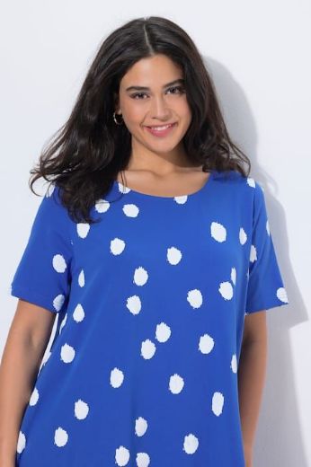 Plus size veliki brojevi Haljina midi kratkih rukava A kroja za punije