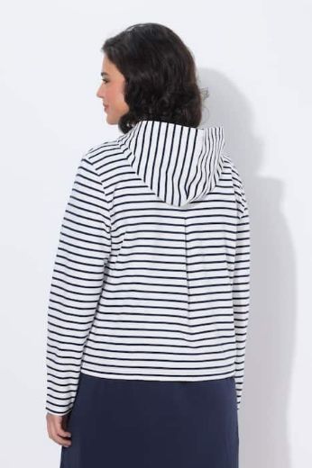 Plus size veliki brojevi Majica dugih rukava s patentnim zatvaračem i kapuljačom za punije