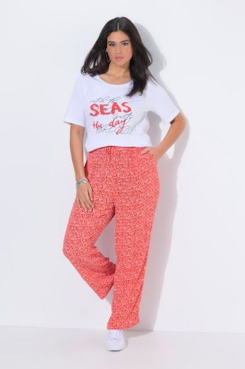 Plus size veliki brojevi Hlače široke elastičnog struka za punije