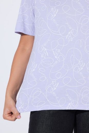 Plus size veliki brojevi Majica kratkih rukava V izreza za punije