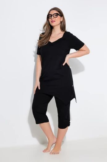 Plus size veliki brojevi Pidžama kratkih rukava i dugih nogavica za punije