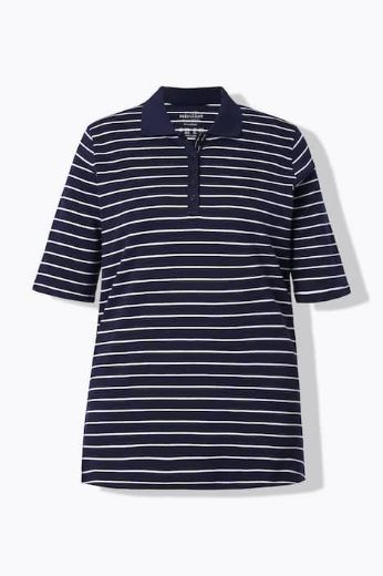 Plus size veliki brojevi Majica kratkih rukava pamučna s kragnom za punije