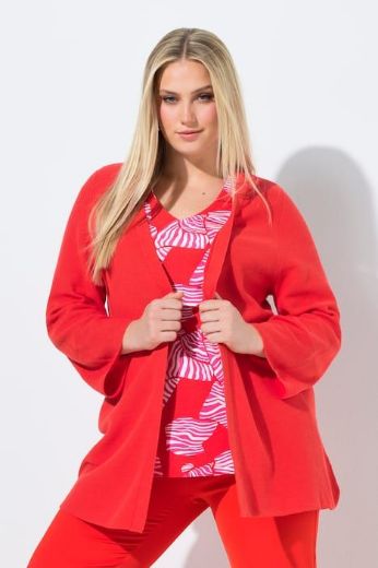 Plus size veliki brojevi Kardigan 3/4 rukava A kroja za punije