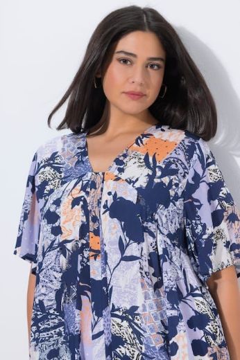 Plus size veliki brojevi Tunika kratkih rukava A kroja za punije