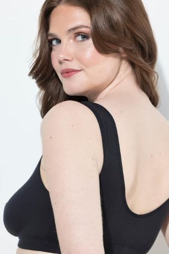 Plus size veliki brojevi Korzet na kopčanje s prijeda pamučni za punije