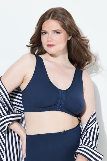 Plus size veliki brojevi Korzet na kopčanje s prijeda pamučni za punije