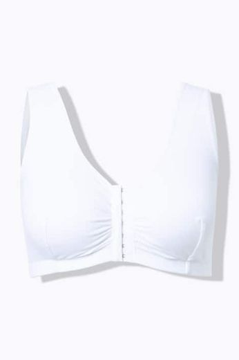 Plus size veliki brojevi Korzet na kopčanje s prijeda pamučni za punije