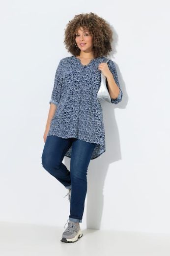 Plus size veliki brojevi Tunika poludugih rukava s izrezom za punije