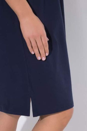 Plus size veliki brojevi Haljina kratkih rukava okruglog izreza za punije