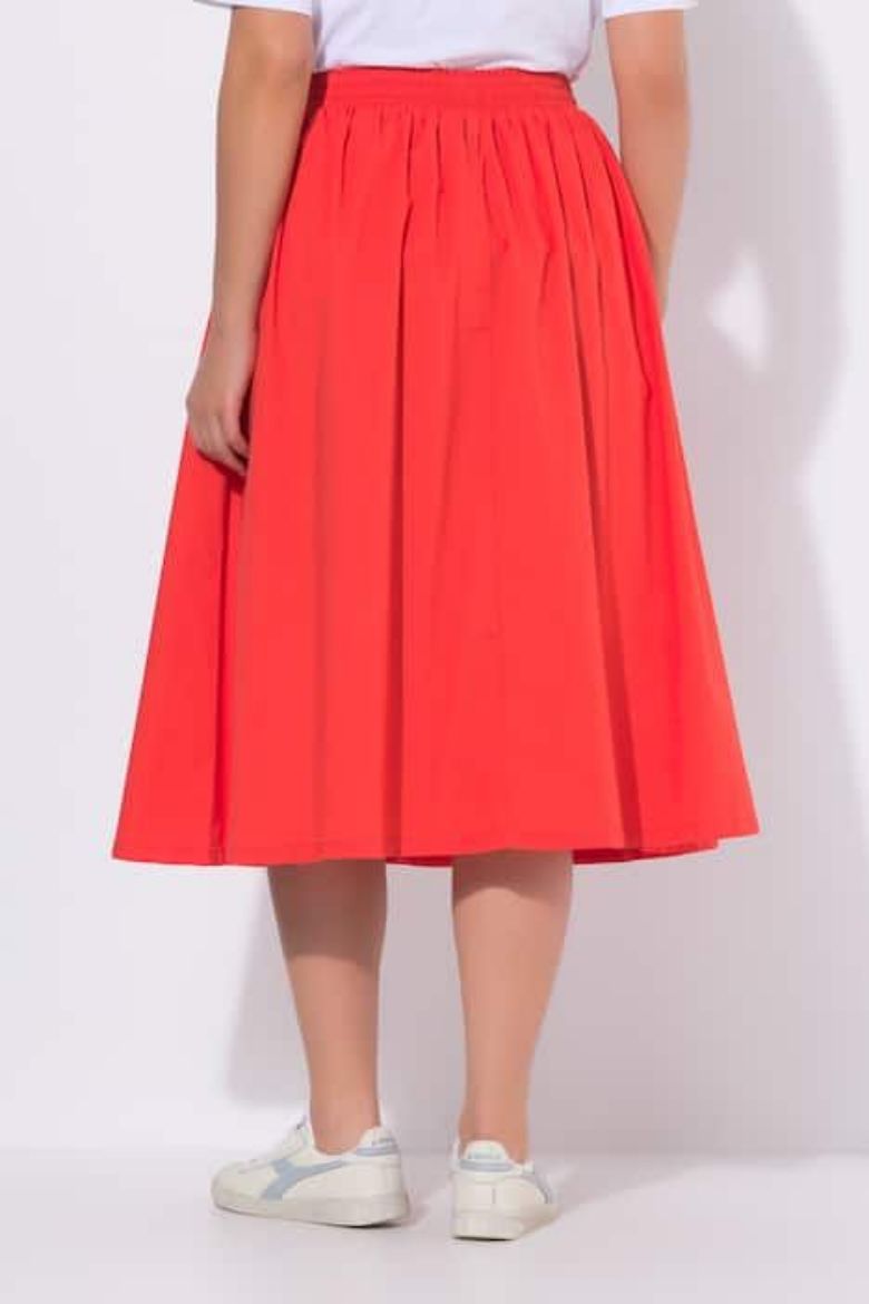 Plus size veliki brojevi Suknja midi elastičnog struka za punije