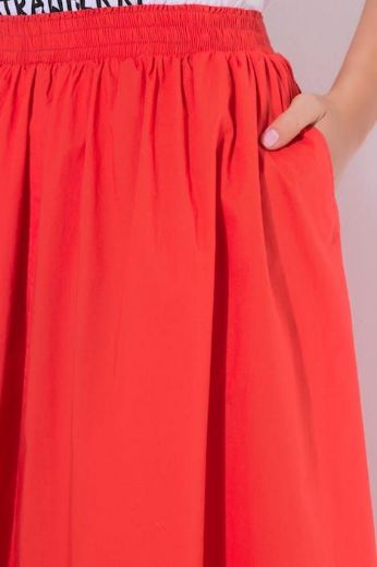 Plus size veliki brojevi Suknja midi elastičnog struka za punije